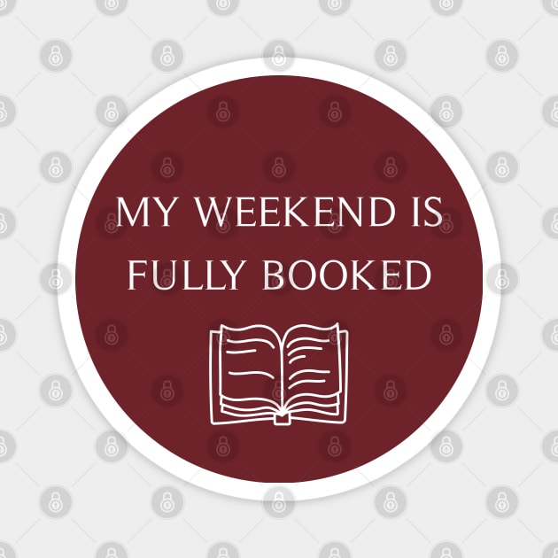 FULLY BOOKED Magnet by BookSmacked